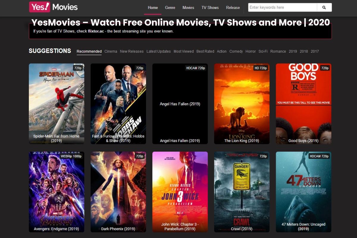 YesMovies - Watch Blockbuster Movies and TV shows For Free in 2020