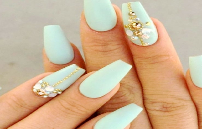 image result for mint green nail