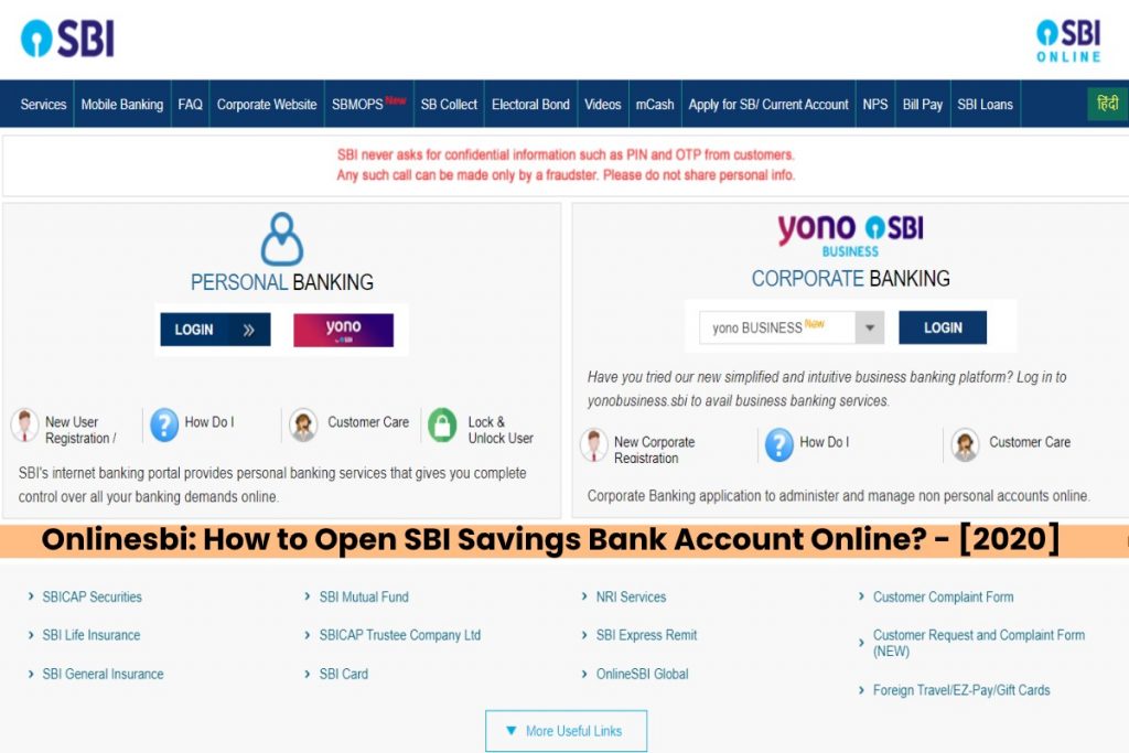 image result for Onlinesbi: How to Open SBI Savings Bank Account Online