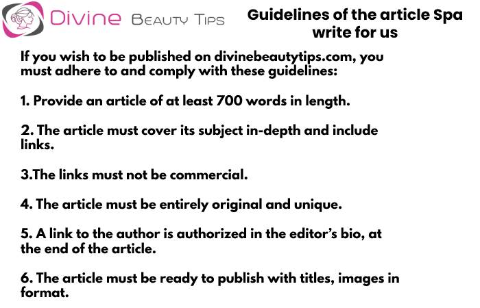 guidelines spa write for us