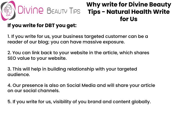Natural Health why write for dbt1 
