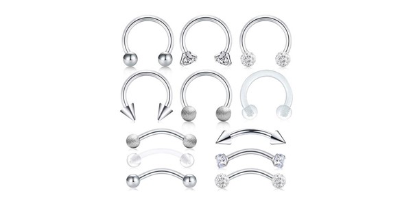 Initial Jewelry for Smiley Piercings
