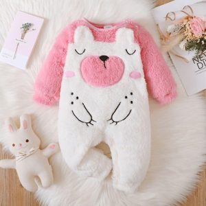 Thespark shop - Baby Girl Long-sleeve Thermal Jumpsuit